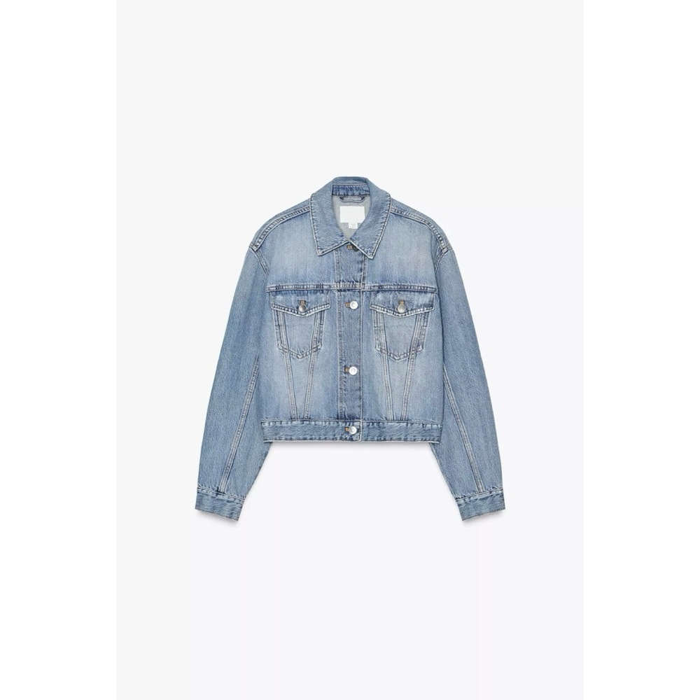 ZARA RHINESTONE DENIM JACKET